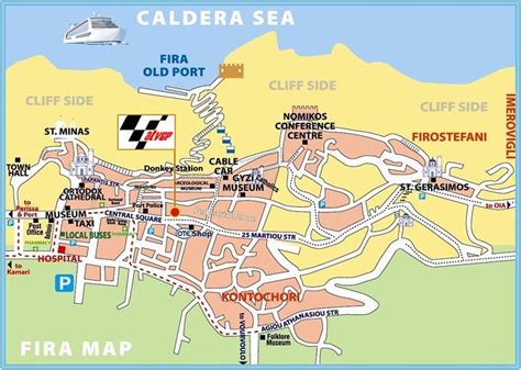 santorini capital|map of fira santorini.
